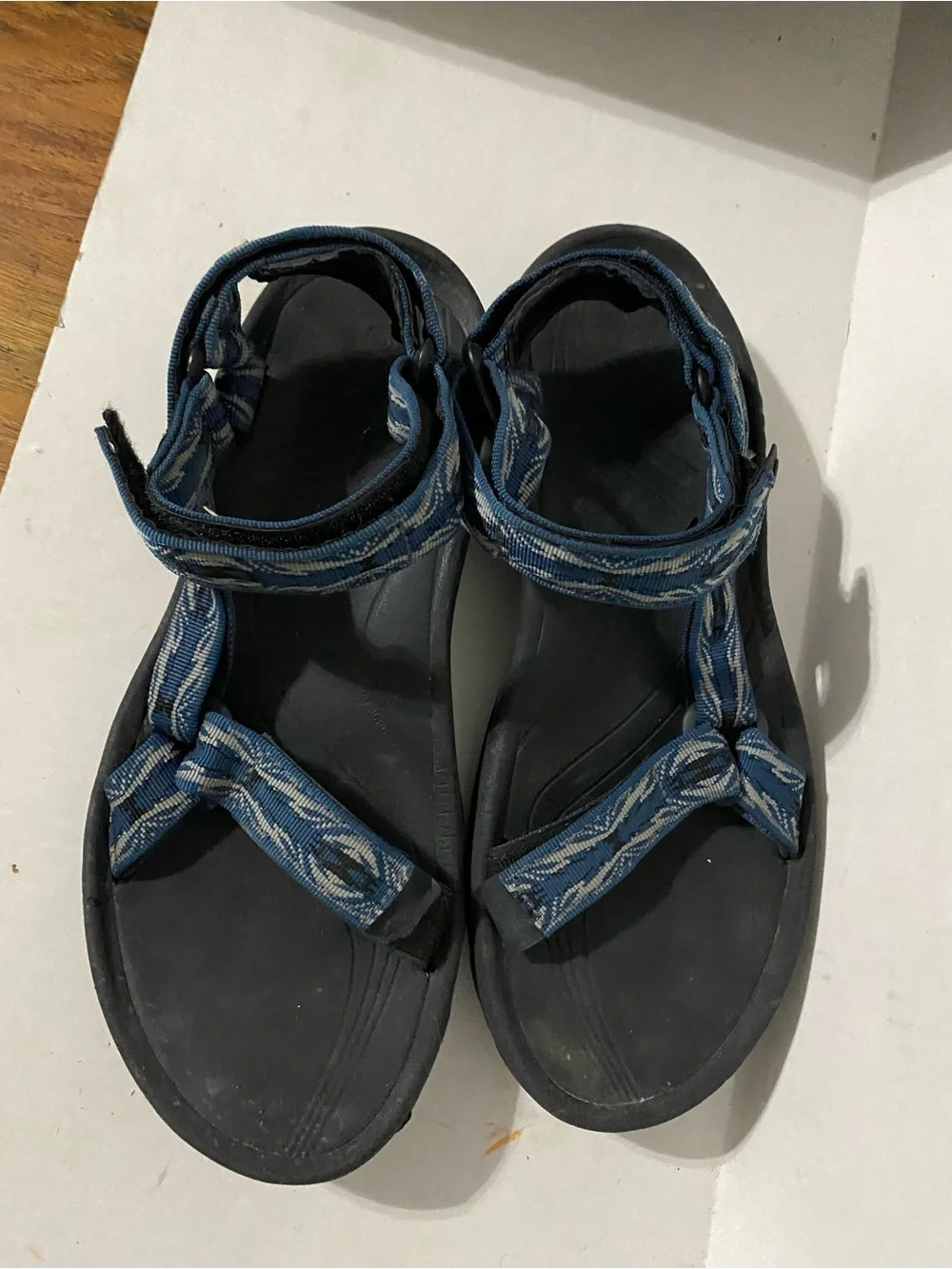 Teva Blue and Black Sport Sandals